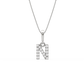 N Diamond Alphabet Pendant