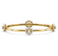 Leva Floral Diamond Bangle