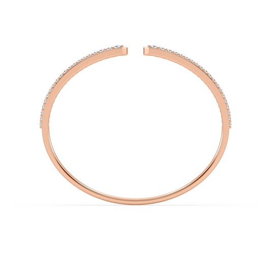 Jessy Stylish Diamond Open Bangle