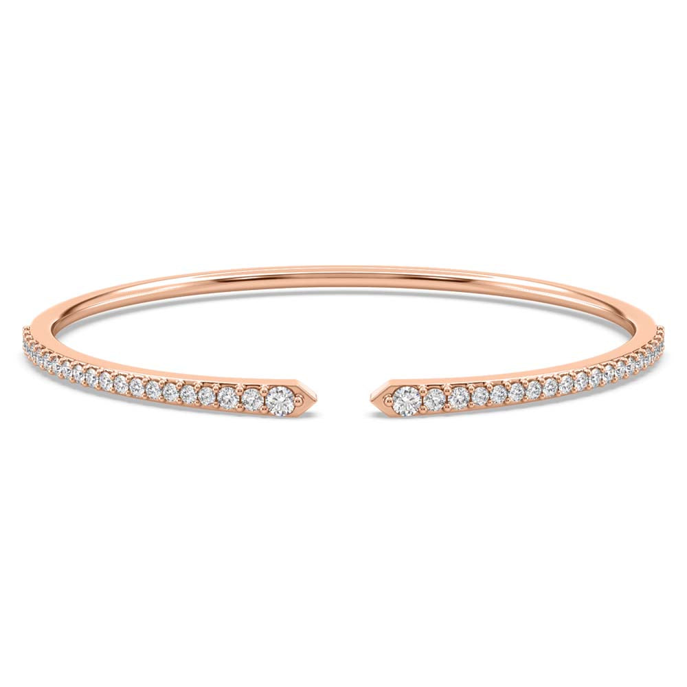 Jessy Stylish Diamond Open Bangle