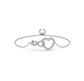 Reva Heart Infinity Diamond Bracelet
