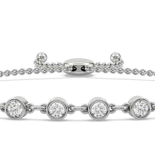 Versa Sparkling Diamond Adjustable Bracelet