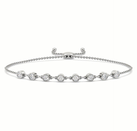 Versa Sparkling Diamond Adjustable Bracelet