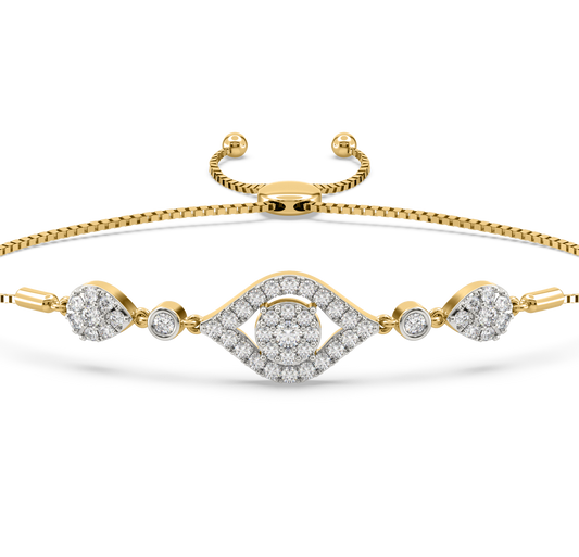 Mellie Evil Eye Diamond Bracelet