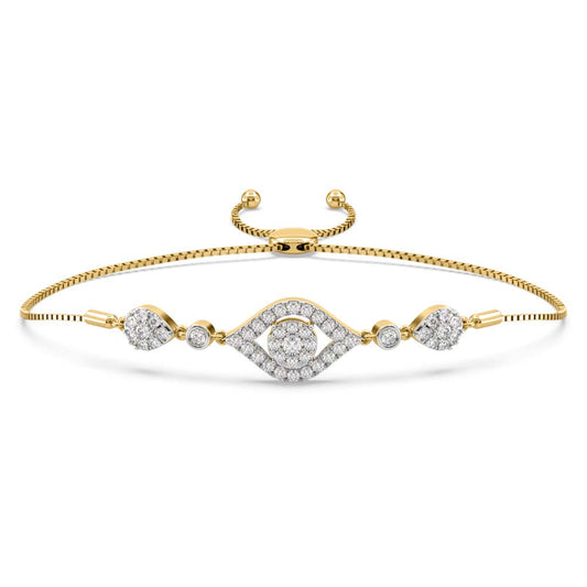 Mellie Evil Eye Diamond Bracelet