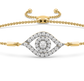Suzie Evil Eye Diamond Adjustable Bracelet