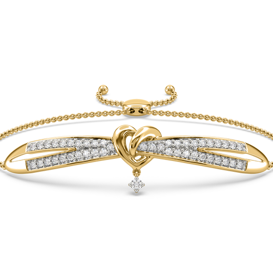 Xeva Heart Knot Adjustable Bracelet