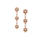 Elisha Flower Diamond Danglers