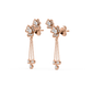 Ethel Flower Diamond Danglers
