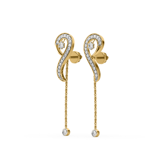 Anita Musical Note Diamond Earrings