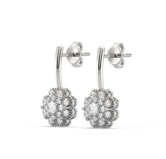 Darcy Flower Diamond Earrings