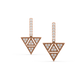 Aisha Pyramid Diamond Earrings