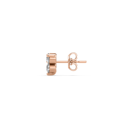 Clarisse 3 Diamond Stud Earrings