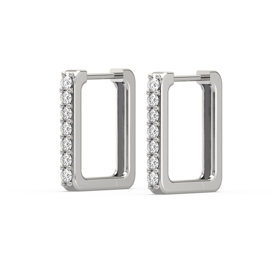 Candice Square Hoop Earrings