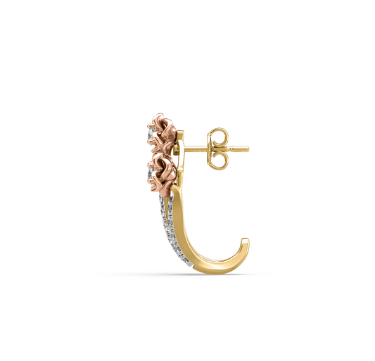 Eileen Flower Diamond Earrings