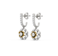 Estelle Flower Diamond Danglers