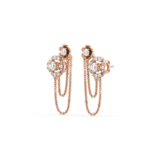 Daniela Flower Diamond Dangler