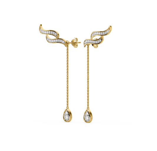 Dora Wave Cuff Earrings