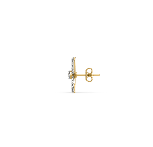 Leslie Flower Diamond Earrings
