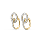 Kelly Diamond Double Hoop Earrings