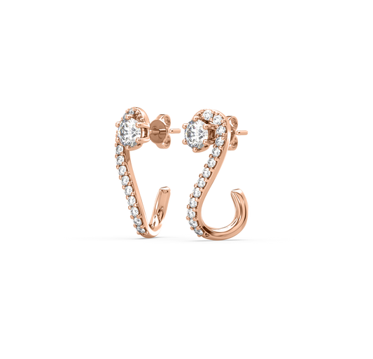 Lila Diamond J Bali Earrings