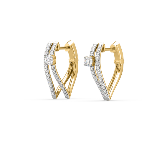 Rhonda Diamond Hoop Earrings