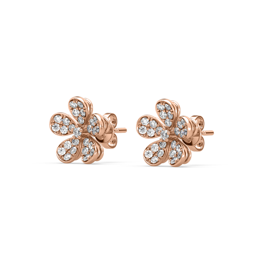 Lia Floral Diamond Earrings