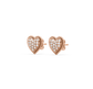Dahlia Heart Diamond Studs