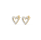 Daria Heart Diamond Earrings