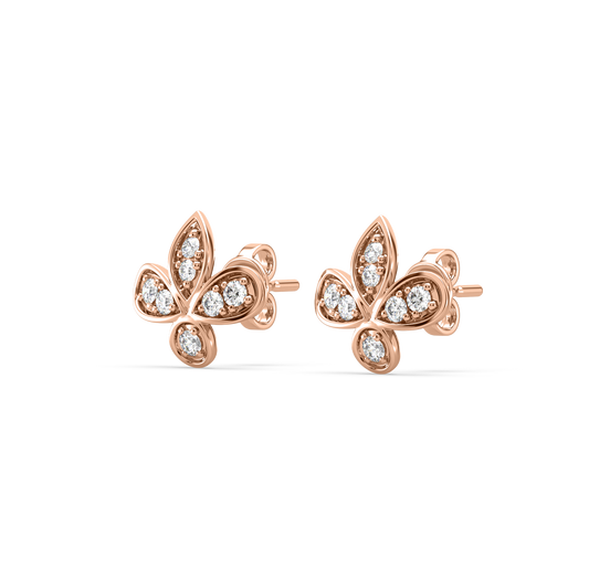 Leona Leaf Diamond Earrings