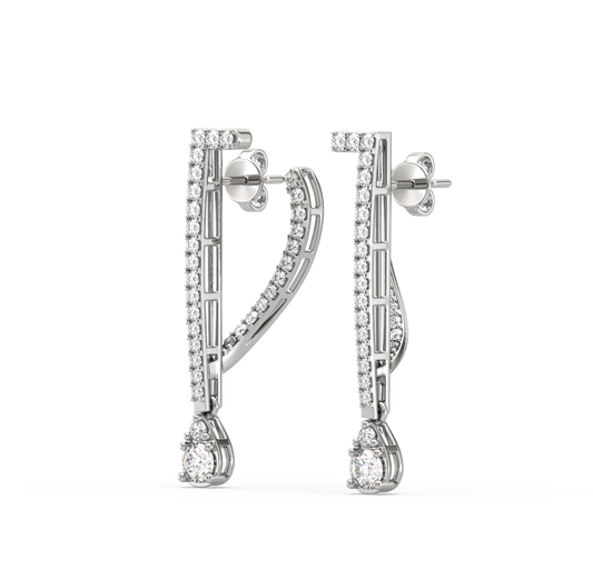 Celine Droplet Diamond Earrings