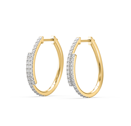 Daniella Diamond Hoop Earrings