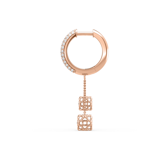 Frances Diamond Hoop Earrings