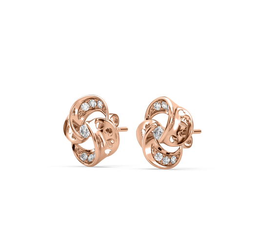 Carmen Entwined Round Studs
