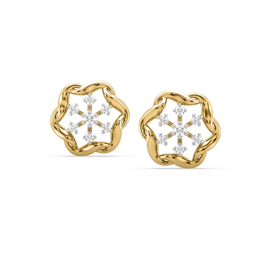 Calypso Diamond Stud Earrings