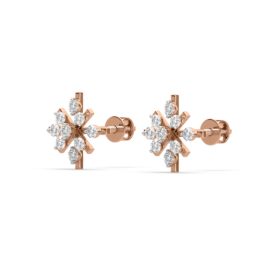 Inna Flower Diamonds Studs Earrings