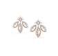 Zelie 3 Petals Diamond Earrings