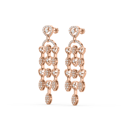 Everly Diamond Dangling Earrings