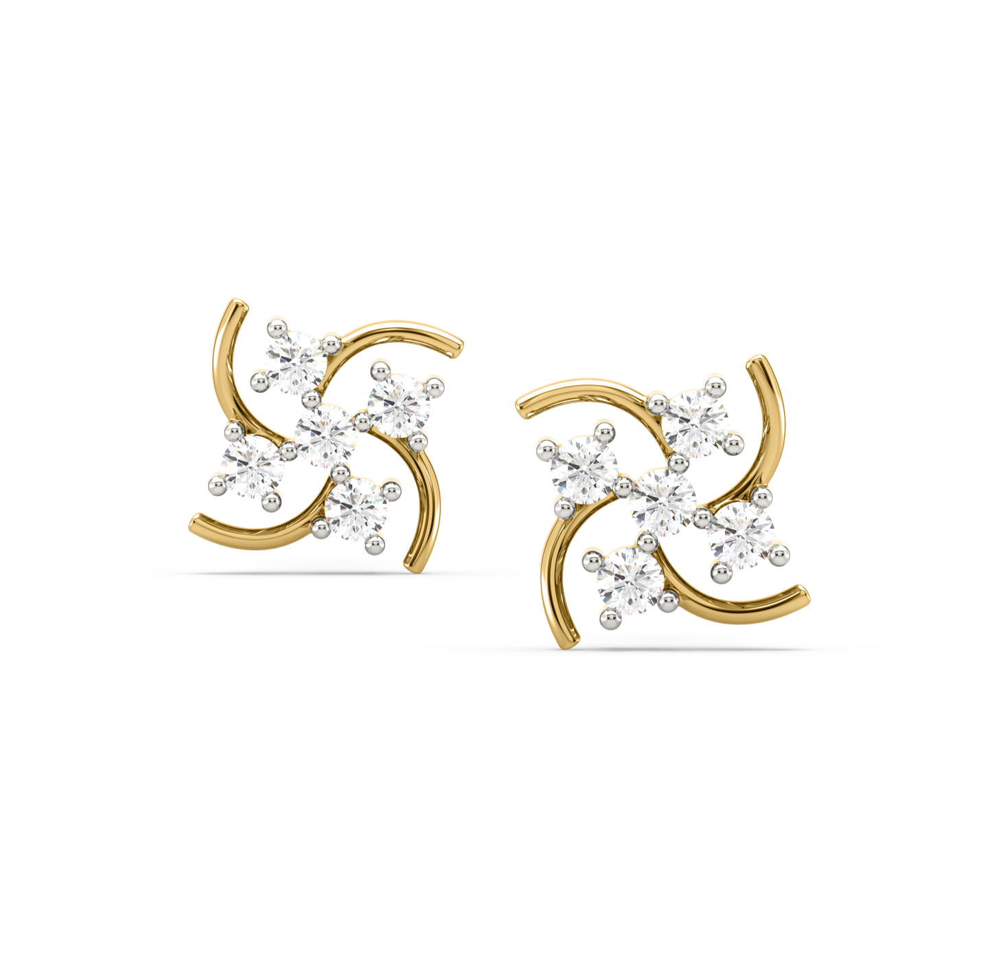 Serenity Diamond Stud Earrings