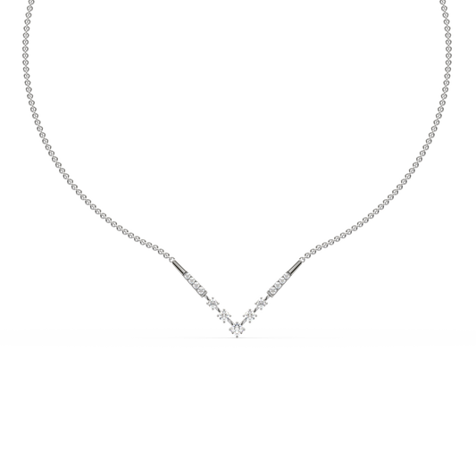 Bevee Chevron Diamond Necklace