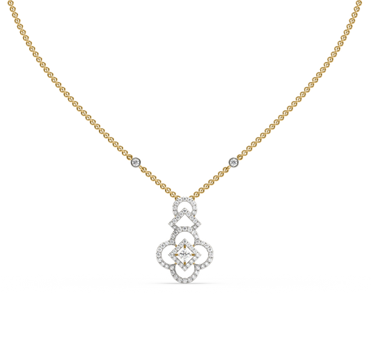 Lauren Floral Diamond Necklace