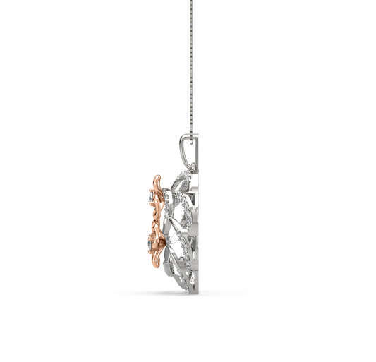 Myra Floral Diamond Pendant