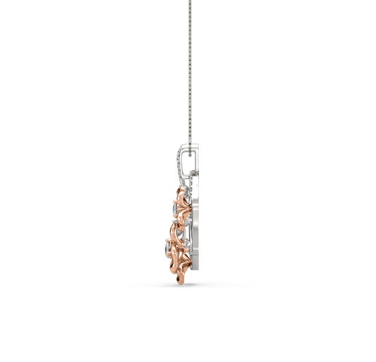 Minnie 2 tone Diamond Pendant