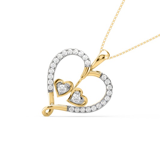 Lyssa Entwined Hearts Pendant