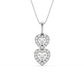 Rayna 2 Heart Diamond Pendant