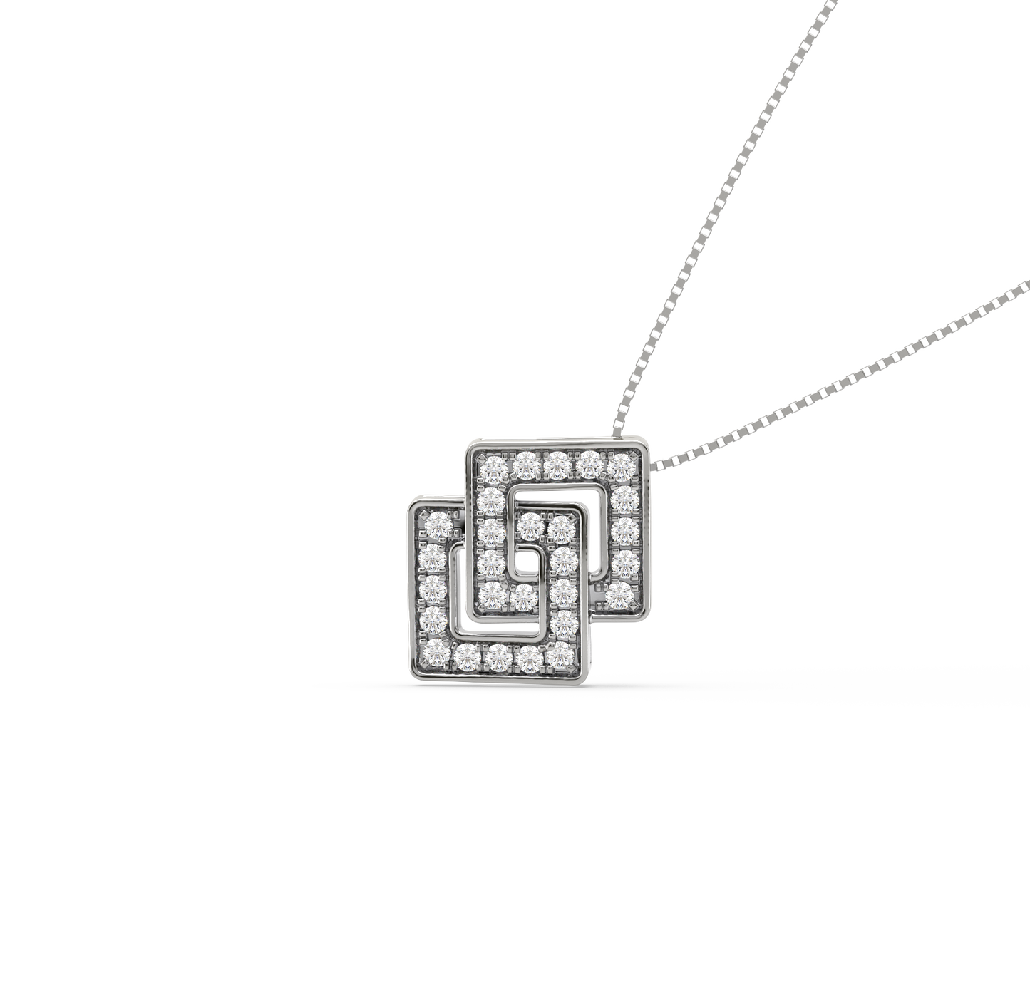 Dyra Geometric Diamond Pendant