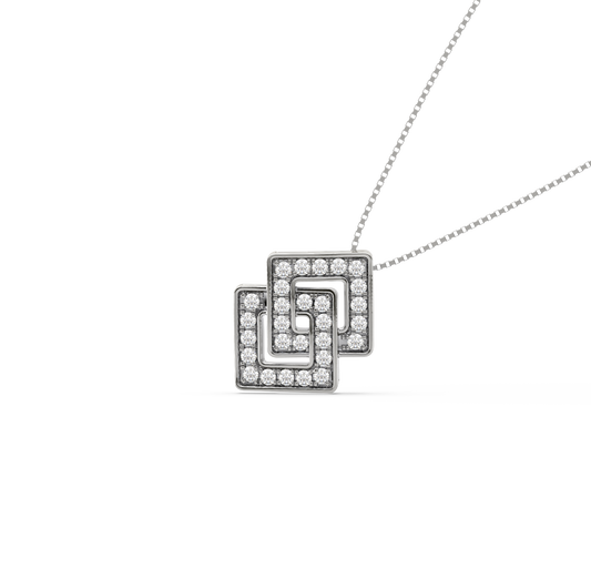 Dyra Geometric Diamond Pendant