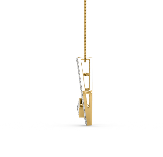 Kara Geometric Diamond Pendant
