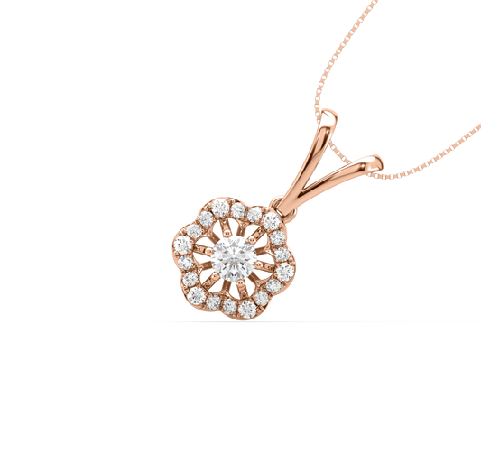 Jenny Floral Diamond Pendant