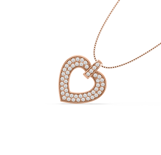 Rachel Heart Diamond Pendant